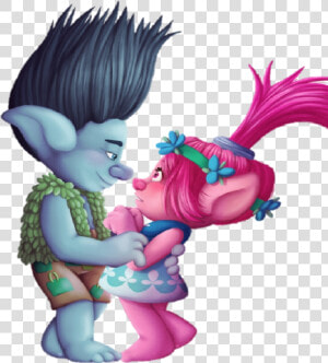 Trolls Branch And Poppy Sketch  HD Png Download