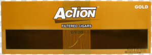 Action Filtered Cigars Gold 100 S Box   Beige  HD Png Download