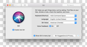 Siri Voice Change    On Mac  HD Png Download