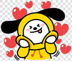  chimmy  jimin  bts  bt21  cute  freetoedit   Sticker Line Bt21 Png  Transparent Png