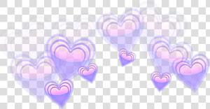  heart  hearts  purple  heartcrown  crown  emojicrown   Heart Flower Crown Transparent  HD Png Download