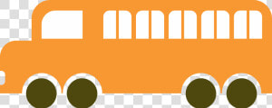 Orange School Bus Clipart Icon Free For Download Print   Orange Bus Clipart  HD Png Download