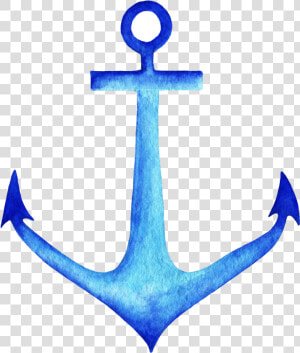 Blue Anchor Png   Anchor Watercolor Png  Transparent Png