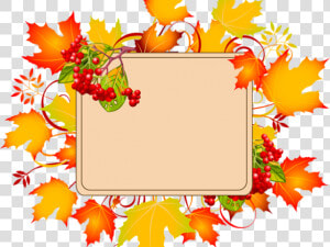 Fall Clipart Border Free   Fall Thank You Clipart  HD Png Download