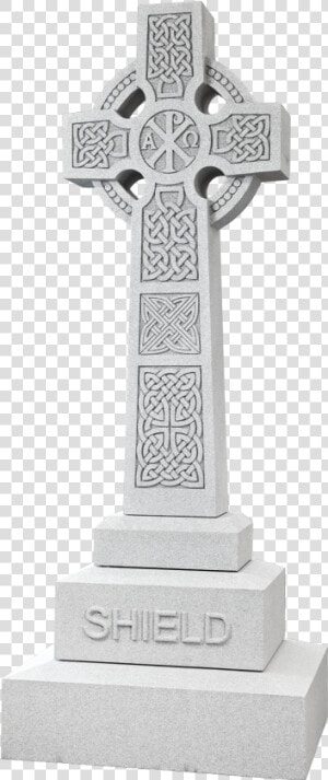 Sheild  Elaine Cross   Irish Cross Headstone  HD Png Download