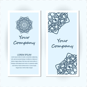 Business Card With Floral Ornament Decoration Latter  HD Png Download