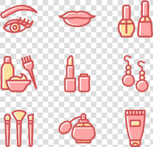 Women And Beauty Set   Beauty Icon Free Png  Transparent Png