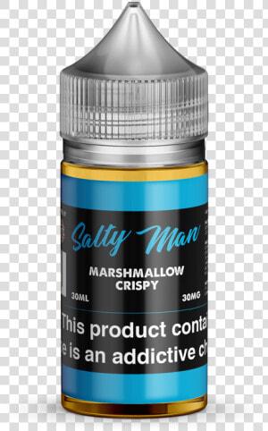 Marshmallow Crispy By Salty Man Nicotine Salts   Kool Peach Salty Man  HD Png Download