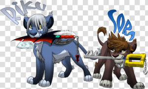 Riku And Sora By Nightrizer D33y7gw   Kingdom Hearts Riku Lion  HD Png Download