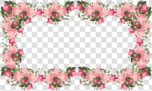 Png Flower Borders   Pink Flower Border Transparent Background  Png Download