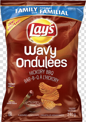 Transparent Lays Chips Png   Hickory Bbq New Lay  39 s Wavy Chips  Png Download