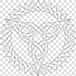 Pattern Coloring Pages   Celtic Triangle Coloring Pages  HD Png Download