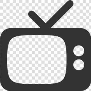 Television Communication Vector Spain Android Channel   Black And White Tv Logo  HD Png Download