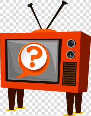 Orange Classic Set Png Glq Qm Question Mark Angled   Television Clipart Png  Transparent Png