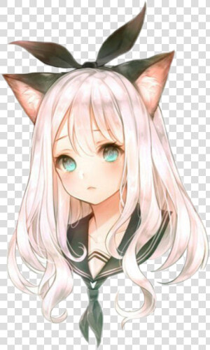  anime  chan  loli  cute  anime Girl  love  neko  ears   Anime Girl Cat  HD Png Download