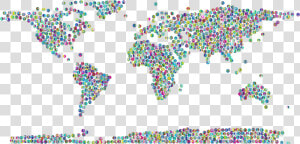 Prismatic Peace Sign World Map 3 No Background Clip   Minimal World Map Png  Transparent Png