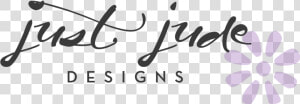 Just Jude Logo Lg   Calligraphy  HD Png Download