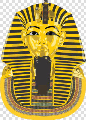 Free Clipart Of An Ancient Egyptian Death Mask For   King Tut Mask Drawing  HD Png Download