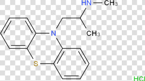 Rac N Demethyl Promethazine Hydrochloride Molecular   4    Dimethylamino Phenyl Diphenylphosphine  HD Png Download