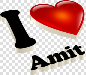 Amit Heart Name Transparent Png   Rishi Name  Png Download