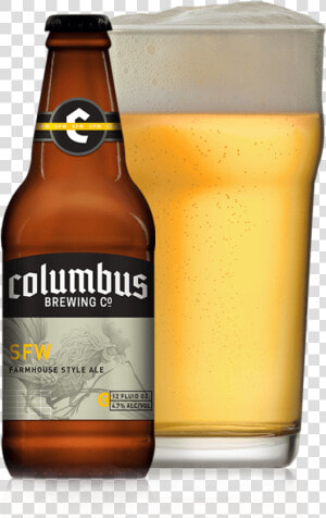 Cbc Sfw Bottle And Glass   Columbus Brewing Summer Teeth  HD Png Download