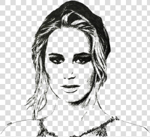 Jennifer Lawrence   Sketch  HD Png Download