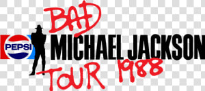 “ Transparent » Bad Tour Logo ”   Michael Jackson Bad  HD Png Download