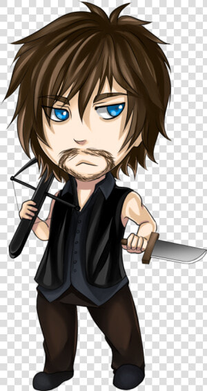 Twd Drawing Daryl Dixon   Png Download   Daryl Dixon Anime Png  Transparent Png