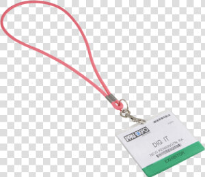 Lanyard Pink Nametag   Pendant  HD Png Download