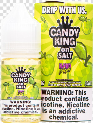 Candy King Juice Candy King Hard Apple Salt Class   Green Apple Nic Salt Juice  HD Png Download