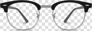 Gray Retro Half Frame Semi Rimless Gold Rimmed Glasses   Armações De Óculos Ray Ban  HD Png Download