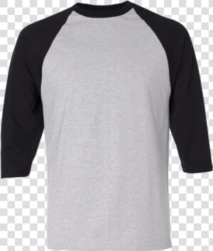 Raglan Grey Black  HD Png Download