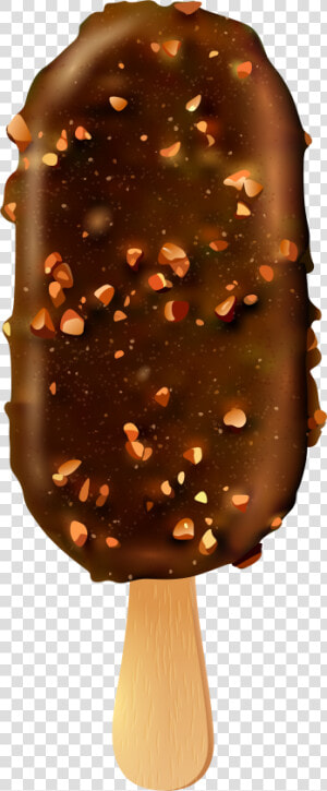 Ice Cream And Nuts Stick Png Clip Art   Chocolate Stick Ice Cream Png  Transparent Png