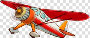 Light Euclidean Aircraft Vector Vintage Airplane Hand painted   Free Vintage Airplane Vectors  HD Png Download