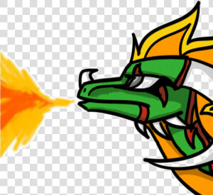 Animated Dragon Breathing Fire  HD Png Download