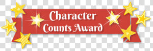 Character Counts Award  HD Png Download