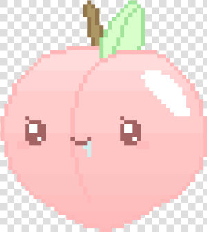  pixel  peach  drool  cute   Cute Pixel Peach Png  Transparent Png