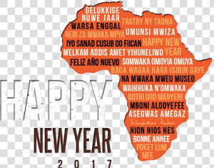 The Image Shows The Continent Of Africa With The Phrase   Happy New Year 2012  HD Png Download