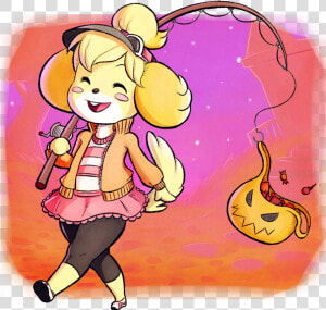 Transparent Person Playing Video Games Clipart   Halloween Isabelle Animal Crossing  HD Png Download