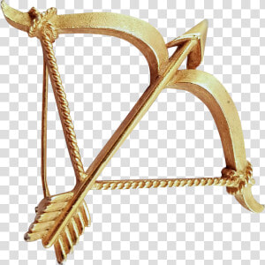 Gold Cupids Bow And Arrow  HD Png Download