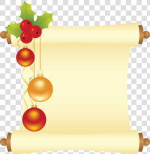 Transparent Scroll Clipart   Christmas Scroll Clipart  HD Png Download