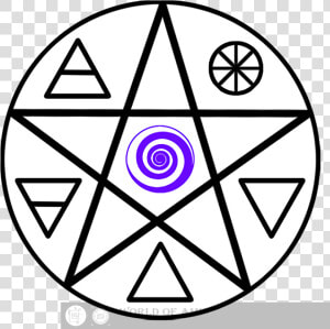 Transparent Spell Circle Png   Star With Circle  Png Download