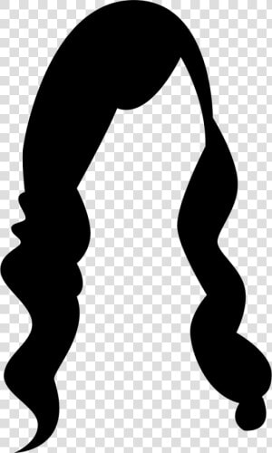 Female Long Hair   Long Hair Silhouette Png  Transparent Png