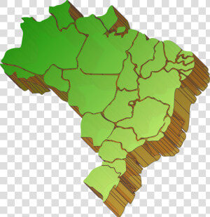 Mapa Do Brasil Com A Divisão Dos Estados  HD Png Download