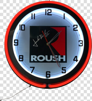 Jack Roush Signature Series Double Neon Clock   Pittsburgh Steelers Neon Wall Clock  HD Png Download