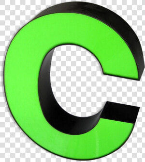 Letter C Neon Src Https   Neon Green Letter C  HD Png Download