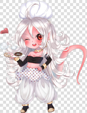 Hair hime Cut cg Artwork fictional Character costume   Reddit Android 21  HD Png Download