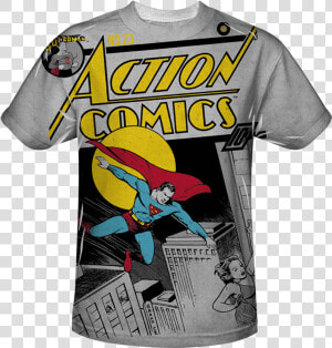 Action Comics Issue 23 Bold T shirt   Cartoon  HD Png Download