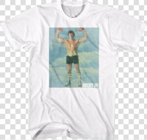 Flexing Rocky Iii T shirt   Active Shirt  HD Png Download