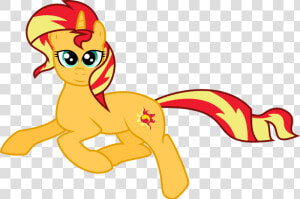 Transparent Laying Down Png   Mlp Sunset Shimmer Pony Laying Down  Png Download